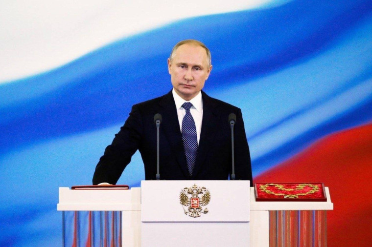 Торжественная церемония вступления в должность президента России Владимира Путина.